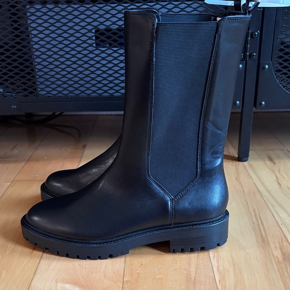 New Banana Republic Black Combat Boots - Picture 5 of 5
